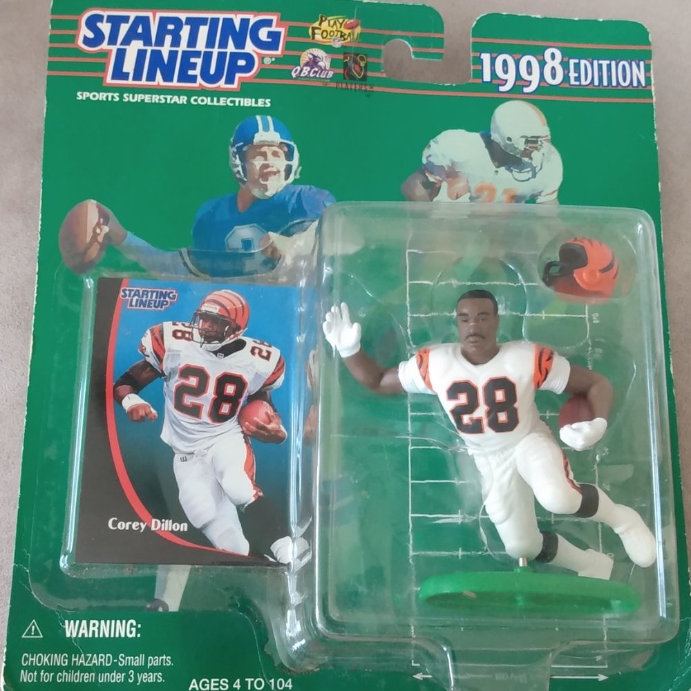 STARTING LI NEUP  COREY DILLION 1998 EDITON CINCINNATI BENGALS FIGURE